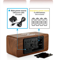 Horloge de Table chargeur de téléphone Portable avec 3 jeux de réveil