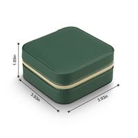 Boîte de rangement pour bijoux en cuir de luxe Shang Liang - 10x10x5cm - Étui de voyage avec logo personnalisable - Vente d'usine - Livraison rapide