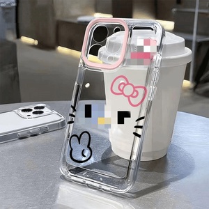 Coque de téléphone en TPU pour iPhone 16 Pro Max, motif chat mignon Jc Cute Kt, protection antichoc 360° - Product Image 5