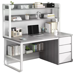 Juego de Muebles de Oficina de Diseño Simple, Escritorio de Computadora Moderno de Madera con Cajón, Escritorio Ejecutivo para el Hogar - Product Image 4
