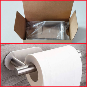 Wholesale High Quality Modern Stainless Steel 304 Chrome Finish Wall-Mounted Bathroom Standing <strong>Toilet</strong> <strong>Paper</strong> <strong>Holder</strong> <strong>Stand</strong> - Product Image 2