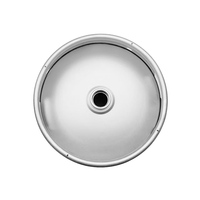 Barril de Cerveza de 30 Litros, Estándar DIN, de Acero Inoxidable, con Dispensador G S D, Acoplador, Apilable, Diseño Personalizado, Serigrafía