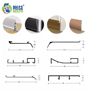 Chất lượng cao linh hoạt sàn nhiệt ván chân tường <span class=keywords><strong>TRIM</strong></span> phòng chải nhôm hồ sơ Ốp chân tường Hội Đồng Quản Trị - Product Image 5