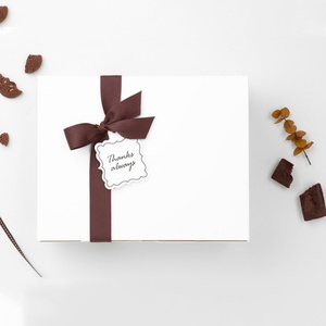 White Foldable Cake Box Custom Cake <b>Dessert</b> Paper <b>Boxes</b> White Cardboard Bakery Packaging Bulk Order Universal Paper Containers - Product Image 5