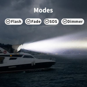 Projecteur LED sans fil, lumière ponctuelle, aventures, flash, dégradé, SOS, variateur, lampes <span class=keywords><strong>de</strong></span> <span class=keywords><strong>recherche</strong></span> marines pour voiture, bateau, yacht - Product Image 2