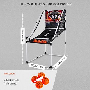 2 jugadores Junior Home Electronic Scoreboard Arcade Juego de aro de baloncesto - Product Image 3