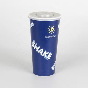 Vasos de Papel Ecológicos para Bebidas Frías, Batidos, Té con Leche, Desechables, Reciclables, con Logotipo Personalizado al por Mayor, con Tapas - Product Image 6