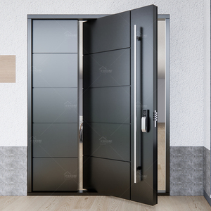 Yohome <span class=keywords><strong>porte</strong></span> extérieure <span class=keywords><strong>d</strong></span>'entrée principale avec longue poignée en aluminium noir maison pivot grande <span class=keywords><strong>porte</strong></span> <span class=keywords><strong>d</strong></span>'entrée portes <span class=keywords><strong>d</strong></span>'entrée à <span class=keywords><strong>la</strong></span> maison - Product Image 2