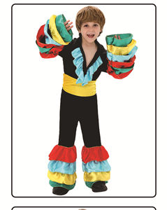 Disfraz de Carnaval de Halloween para Niños al por Mayor, Vestido Tutú de Mardi Gras para Baile Flamenco, Conjunto Festivo de Falda de Mascarada - Product Image 2