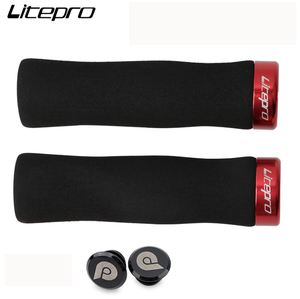 Litepro – poignée <span class=keywords><strong>de</strong></span> guidon <span class=keywords><strong>de</strong></span> <span class=keywords><strong>vtt</strong></span>, poignées <span class=keywords><strong>de</strong></span> vélo <span class=keywords><strong>de</strong></span> montagne noires et rouges, poignée <span class=keywords><strong>de</strong></span> guidon <span class=keywords><strong>de</strong></span> vélo ultralégère <span class=keywords><strong>de</strong></span> haute qualité - Product Image 4
