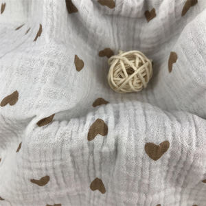 Couverture royale solide <span class=keywords><strong>rouge</strong></span> bleu beige crêpe de blé mousseline <span class=keywords><strong>double</strong></span> <span class=keywords><strong>gaze</strong></span> 120cm tissé coton bébé musulman pour garçons filles pour utilisation oreiller - Product Image 4