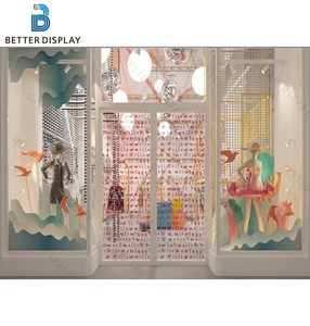 Design d'intérieur de salle d'<span class=keywords><strong>exposition</strong></span> de vêtements, vitrine d'<span class=keywords><strong>exposition</strong></span> de vêtements pour femmes - Product Image 6