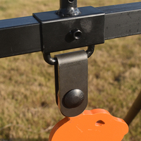 Système de cibles d'entraînement en acier inoxydable durable, accessoires en acier polyvalents, cibles en plastique en forme d'oiseaux orange pour le tir