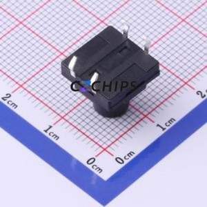 TS-1010DGD-BR11026 Tactile Switch Through hole-4P,12x12mm Switch Single Pole Single Throw Round Button 2.6N Through Hole - Product Image 2
