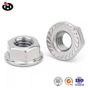 Écrou à bride hexagonale en acier inoxydable 304 A2-70 avec <span class=keywords><strong>rondelle</strong></span> <span class=keywords><strong>intégrée</strong></span> pour la résistance aux vibrations dans l'automobile et la machinerie - Product Image 1