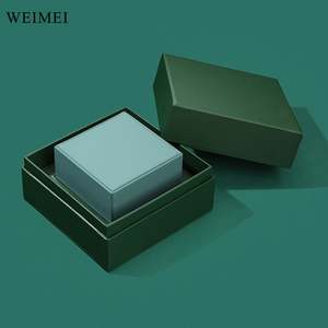 WEIMEI Green <b>Jewelry</b> Packaging Set <b>Box</b> HighEnd Wholesale Custom Design Cajas De Regalo Ring Pendant Display - Product Image 6