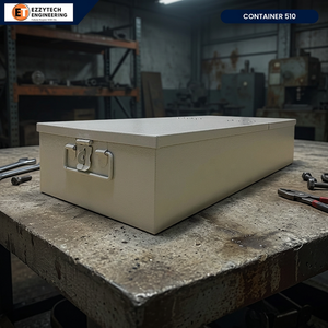Powder Coated Lockable Steel Storage <b>Box</b> ET Container 510 Industrial <b>Tool</b> Case <b>for</b> Workshop <b>Tools</b> and Equipment - Product Image 1