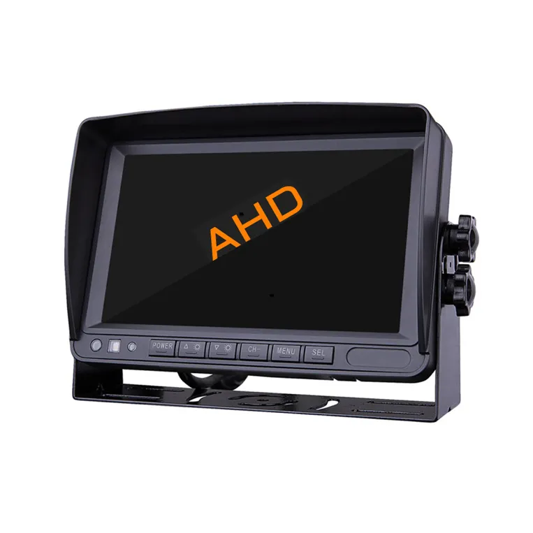 1080P Ahd Ruckfahr Monitor 24V Agrarische Machines Logistiek Voertuig School Bus Vorkheftruck 7 Inch Lcd Auto Monitor