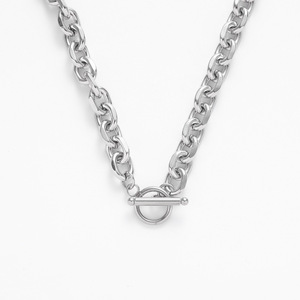 Collana a catena Rolo 316 in acciaio inossidabile 4mm 8mm 9.5mm placcato in oro classico per regalo di anniversario di matrimonio - Product Image 4