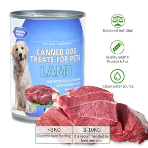 430g proteína nutrición perro y gato mascota enlatada cordero de todas las razas hígado personalizado, aceite de pescado profundo alto en proteínas, bajo en grasa 2 años