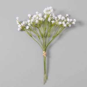 Simulation de gypsophile tenant un bouquet de fleurs, petites fleurs de gypsophile fraîches, accessoires de photographie, arrangement floral - Product Image 5