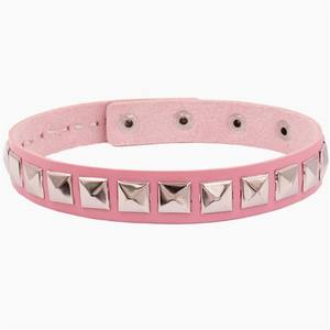 Collier ras du <span class=keywords><strong>cou</strong></span> en cuir clouté Skeleteen Biker - Bijoux gothique punk rock n roll, accessoires en cuir et métal, collier <span class=keywords><strong>de</strong></span> costume - Product Image 5