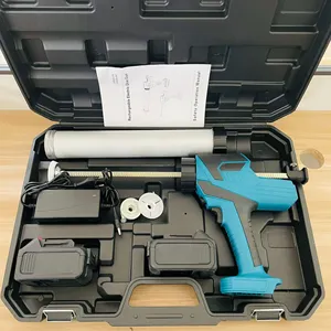 21v Lithium Battery Wireless Portable Glass Glue Gun Sealing Compound Gun Clamping Tool Caulking Gun For Hand Tools