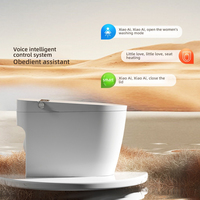 Toilette intelligente sophistiquée avec bidet intégré, finition raffinée, système de capteurs intelligents, toilette électronique intelligente pour projets de villas de luxe