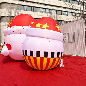 Bola Inflable de Navidad con Diseño de Muñeco de Nieve Oxford, Bola Inflable Mate, Globo Inflable de PVC, Artículos de Decoración Navideña - Product Image 4