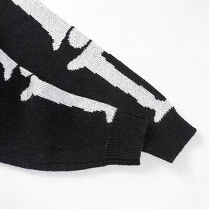 Moda a rayas para hombre tejer moda de punto hombres cárdigan feo Navidad Halloween suéter - Product Image 2