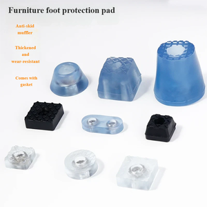 Patins de protection antidérapants multi-usages pour meubles, patins en caoutchouc pour augmenter la hauteur des pieds de table, de chaise, de canapé, de tabouret, clous pour pieds - Product Image 5