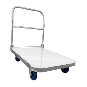 Oem Odm Custom Industrial Platform <b>Trolley</b> With Strong Steel Frame For Heavy Load Transportation High Capacity Utility Cart - Product Image 1