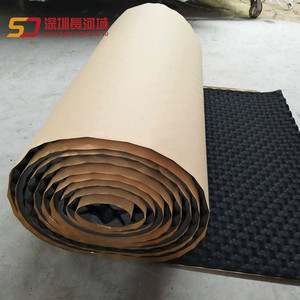 Esponja Autoadhesiva en Forma de Ola de 3cm y 5cm, Panel Acústico de Goma y Plástico para Absorción de Sonido y Reducción de Ruido, Hecho en Shenzhen - Product Image 1