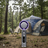 Ventilateur de poche rechargeable USB portable OEM petit compresseur de glace de réfrigération à grande vitesse transfrontalier pliable pour l'extérieur