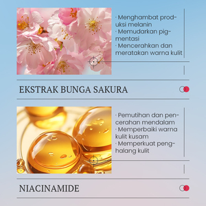 Mascarilla Facial Hidratante y Blanqueadora Profunda KORMESIC, Certificada por Bpom, 25 ml, Mascarilla Facial Iluminadora con Niacinamida de Sakura - Product Image 4