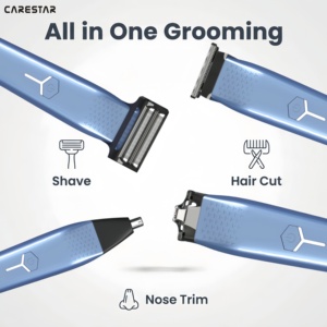 ชุดอุปกรณ์<span class=keywords><strong>ดู</strong></span>แลเส้น<span class=keywords><strong>ผม</strong></span>ผู้ชายอเนกประสงค์ 4-in-1 คุณภาพสูง, เครื่องโกนหนวดไร้สายแบบชาร์จ<span class=keywords><strong>ไฟ</strong></span>ด้วย Type-C พร้อมไฟ LED ทนทาน - Product Image 3