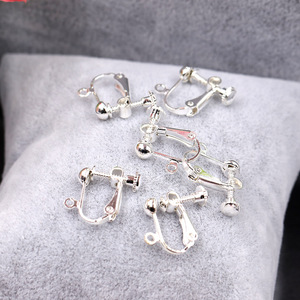 Convertisseurs de boucles d'oreilles à clipser, type vis, or, argent, réglables, pour oreilles non percées, accessoire de bijoux unisexe - Product Image 3