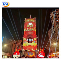 Proyector Láser 3D de 15000 Lúmenes, Proyección de Video 4K, Mapeo de Proyección para Exteriores en Edificios