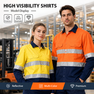 Camisetas <span class=keywords><strong>de</strong></span> Trabajo <span class=keywords><strong>de</strong></span> Alta Visibilidad con Logotipo Personalizado, <span class=keywords><strong>de</strong></span> Algodón, para Tráfico, Minería, Construcción <span class=keywords><strong>Industrial</strong></span>, Ropa <span class=keywords><strong>de</strong></span> Trabajo <span class=keywords><strong>de</strong></span> <span class=keywords><strong>Seguridad</strong></span> Reflectante - Product Image 3