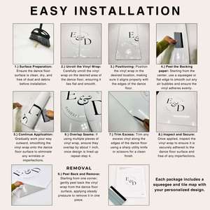 Vinilo Adhesivo Personalizado para Suelo, Decoración de Piso para Cumpleaños, Vinilo Removible para Pista de Baile, Banner Adhesivo para Suelo - Product Image 4