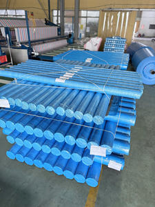 Waterproof PE Tarpaulin <b>Blue</b> High Durability Heavy Duty <b>Roll</b> Color Option Size Option For Camping Tent Truck Covering - Product Image 5