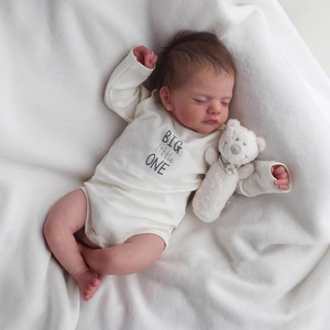 Muñeca Bebé Reborn <span class=keywords><strong>de</strong></span> 45 cm con Cuerpo <span class=keywords><strong>de</strong></span> Tela Suave, Piel con Pintura 3D Realista, Muñecas Bebé Reborn <span class=keywords><strong>de</strong></span> Silicona Realistas <span class=keywords><strong>de</strong></span> 18 Pulgadas - Product Image 2