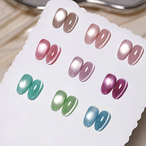 AILANUO 9-color floral pattern satin silk cat-eye series gel <b>nail</b> <b>polish</b> magnetic cat-eye gel professional <b>nails</b> <b>UV</b> gel - Product Image 1