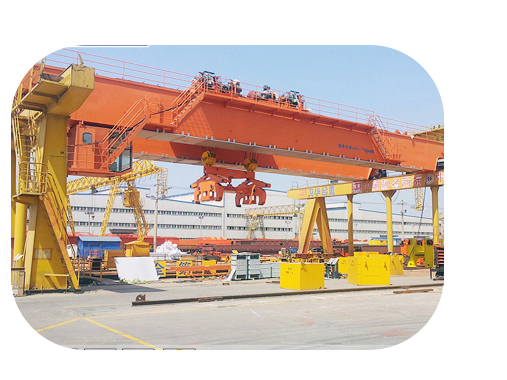 Hook Double Girder Overhead Travelling Crane 100 / 20T 22m Lifting Height