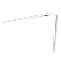 KSIEBI Support d'étagère triangulaire épaissi à angle droit, fixation murale, support de rangement, support de cloison 125 x 150 à 300 x 350 mm