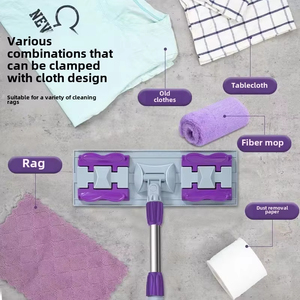 ไม้ม็อบไมโครไฟเบอร์สำหรับทำความสะอาดพื้นในบ้านไม้ถูพื้นแบบแบน - Product Image 6