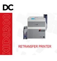 Cetakan Kartu Id Retransfer Termal Kontak Chip Rfid Cerdas Plastik PVC Aman Maica XID8300
