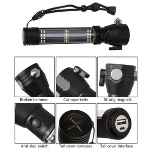 Precio barato <span class=keywords><strong>2020</strong></span> 4 en 1 led de luz de alarma inteligente <span class=keywords><strong>auto</strong></span> multifunción de martillo de seguridad - Product Image 4