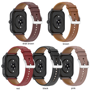 Correa de Reloj Inteligente <span class=keywords><strong>Amazfit</strong></span> 3 2mini de Cuero Genuino de Fábrica de 22 mm y 20 mm para Huami Huawei - Product Image 1