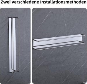 60 cm Chrome Stainless Steel Self-Adhesive <strong>Towel</strong> Rack No Drilling Heater for Bathroom Impressive <strong>Towel</strong> <strong>Rail</strong> Holder - Product Image 5